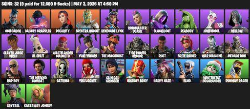 [PC/XBOX] | 32 skins | Omegarok | Galaxy Grappler | Polarity | Spectra Knight | Renegade Lynx | Ringmaster Scarr | Blacklight | Peabody | Gwenpool | Full Access