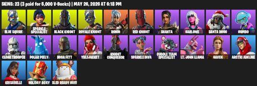 [PC/PSN/XBOX] | 23 skins | Floss | Black Knight | Sparkle Specialist | Royale Knight | Blue Squire | Ronin | Red Knight | Shanta | Harlowe | Full Access