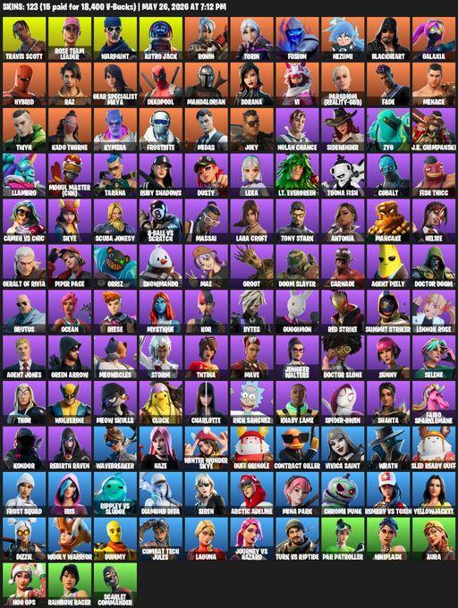 [PC/PSN] | 123 skins | Leviathan Axe | OG STW | Travis Scott | Lara Croft | Rose Team Leader | Warpaint | Astro Jack | Ronin | Torin | Fusion | Nezumi | Full Access