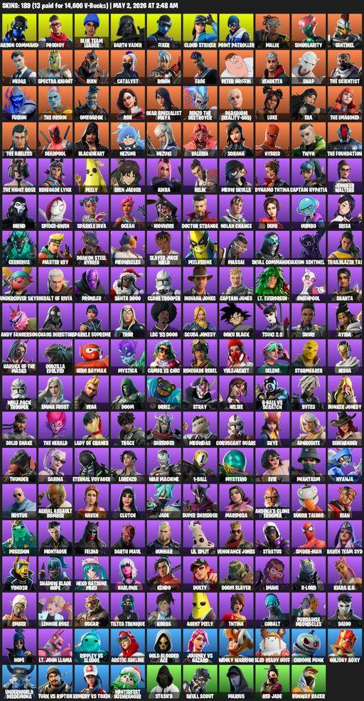 [PC/PSN/XBOX] | 189 skins | Carbon Commando | Prodigy | Blue Team Leader | Darth Vader | Fixer | Cloud Striker | Point Patroller | Malik | Singularity | Full Access
