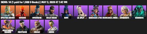 [PC/PSN/XBOX] | 14 skins | Spectra Knight | Inferno | Omegarok | Solid Snake | Hope | Lil Split | Renegade Lynx | Vengeance Jones | Aphrodite | Full Access