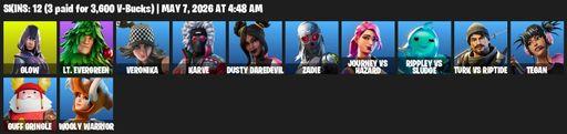 [PC/PSN/XBOX] | 12 skins | Glow | Lt. Evergreen | Veronika | Karve | Dusty Daredevil | Zadie | Journey vs Hazard | Rippley vs Sludge | Turk vs Riptide | Full Access