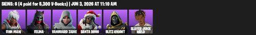 [PC/PSN] | 6 skins | Finn Maw | Felina | Vanguard Zadie | Santa Dogg | Blitz Knight | Slayer Juice WRLD | Illusionist's Blades | Darkfire Claws | Full Access