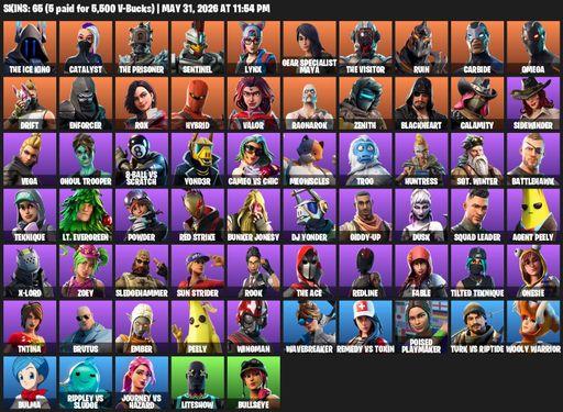 [PC/XBOX] | 65 skins | Omega | The Ice King | Catalyst | The Prisoner | Sentinel | Lynx | Gear Specialist Maya | The Visitor | Ruin | Carbide | Drift | Full Access