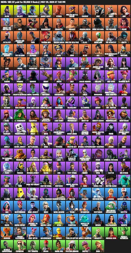 [PC/PSN] | 188 skins | Take The L | Galaxy | Lara Croft | Glow | Breakpoint | Rogue Agent | Hybrid | Molten Battle Hound | Carbide | Dire | Drift | Full Access