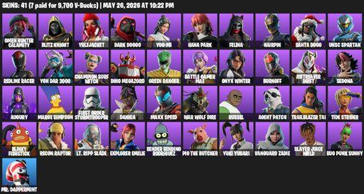 [PC/XBOX] | 41 skins | Omen Hunter Calamity | Blitz Knight | Yulejacket | Dark Doggo | Yoo-mi | Hana Park | Felina | Hairpin | Santa Dogg | Full Access