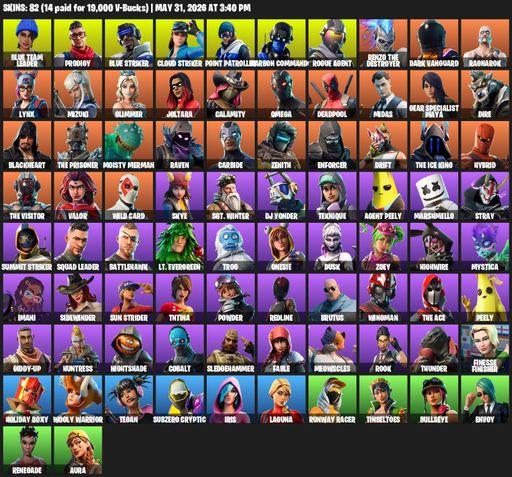 [PC] | 82 skins | Omega | Blue Team Leader | Prodigy | Blue Striker | Cloud Striker | Point Patroller | Carbon Commando | Rogue Agent | Full Access