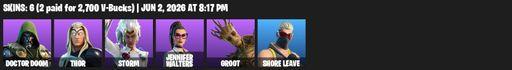 [PC/PSN/XBOX] | 6 skins | Doctor Doom | Thor | Storm | Jennifer Walters | Groot | Shore Leave | Hand of Lightning | Staff of Doom | Groot's Sap Axes | Full Access