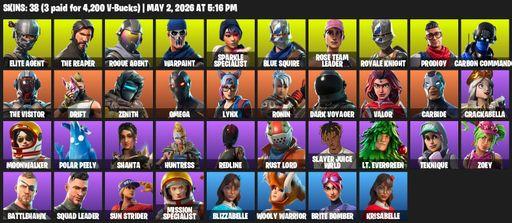 [PC/XBOX] | 38 skins | Take The L | Floss | OG STW | Sparkle Specialist | Royale Knight | The Reaper | Elite Agent | Blue Squire | Omega | Rogue Agent | Full Access