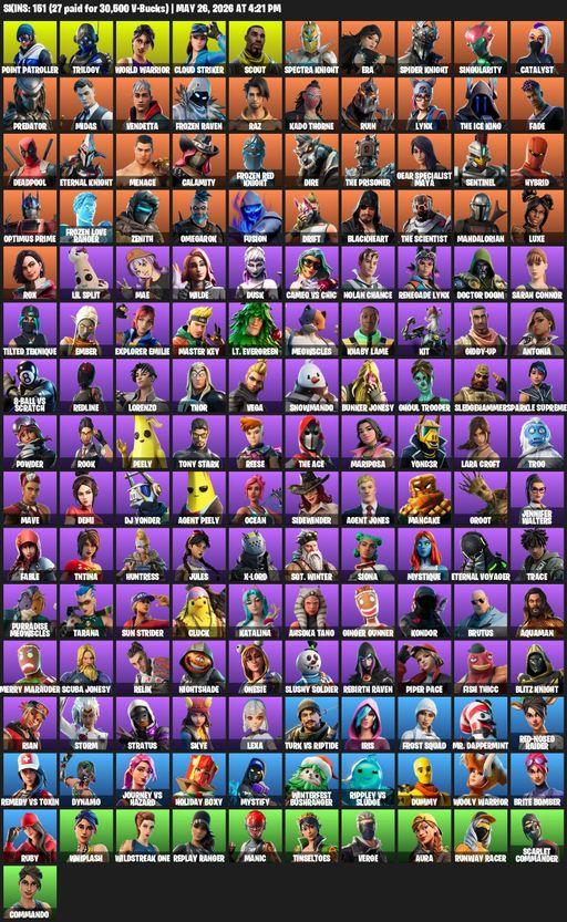 [PC/XBOX] | 151 skins | Leviathan Axe | Lara Croft | Point Patroller | Trilogy | World Warrior | Cloud Striker | Scout | Spectra Knight | Era | Full Access