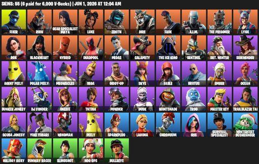 [PC/XBOX] | 55 skins | Fixer | Ruin | Gear Specialist Maya | Luxe | Zenith | Dire | Fade | A.I.M. | The Prisoner | Lynx | Rox | Blackheart | Hybrid | Full Access