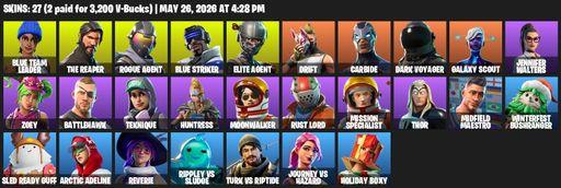 [PC/PSN/XBOX] | 27 skins | Take The L | The Reaper | Elite Agent | Blue Team Leader | Rogue Agent | Blue Striker | Drift | Carbide | Dark Voyager | Full Access