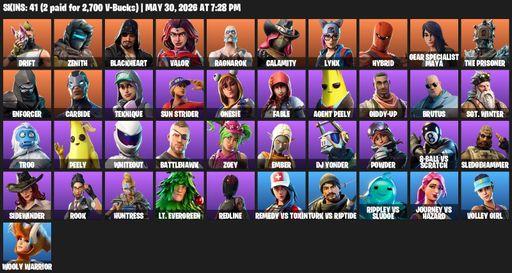 [PC/PSN/XBOX] | 41 skins | Drift | Zenith | Blackheart | Valor | Ragnarok | Calamity | Lynx | Hybrid | Gear Specialist Maya | The Prisoner | Enforcer | Full Access