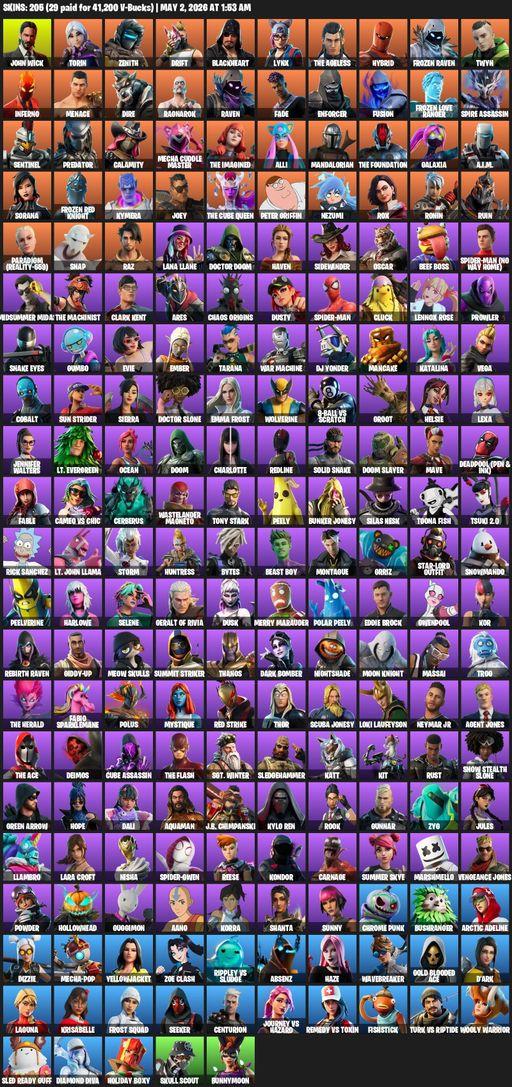 [PC/PSN] | 205 skins | Leviathan Axe | Lara Croft | John Wick | Torin | Zenith | Drift | Blackheart | Lynx | The Ageless | Hybrid | Frozen Raven | Full Access
