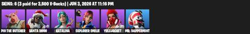 [PC/PSN/XBOX] | 6 skins | Pig the Butcher | Santa Dogg | Katalina | Explorer Emilie | Yulejacket | Mr. Dappermint | Mercurial | The Rebel | Kat Claws | Full Access