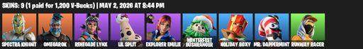 [PC/PSN/XBOX] | 9 skins | Spectra Knight | Omegarok | Renegade Lynx | Lil Split | Explorer Emilie | Winterfest Bushranger | Holiday Boxy | Full Access