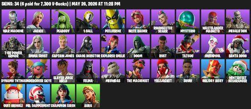 [PC/PSN/XBOX] | 34 skins | War Machine | Jackie | Peabody | 1-Ball | Peelverine | Brite Raider | Ringmaster Scarr | Mysterio | Wastelander Magneto | Full Access