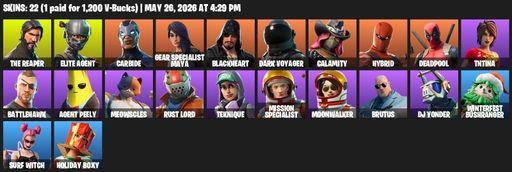 [PC/PSN/XBOX] | 22 skins | Take The L | The Reaper | Elite Agent | Carbide | Gear Specialist Maya | Blackheart | Dark Voyager | Calamity | Hybrid | Full Access