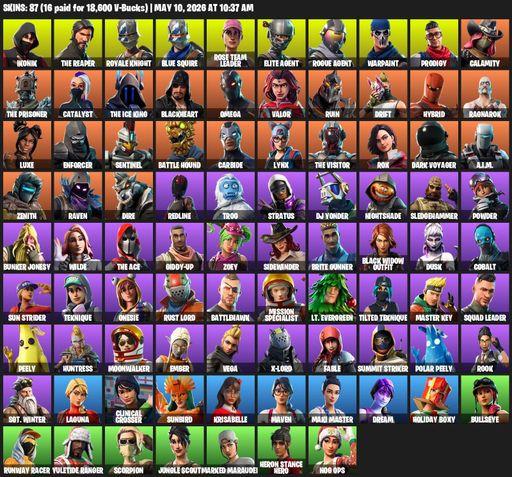[PC/PSN] | 87 skins | Floss | Take The L | OG STW | IKONIK | Royale Knight | The Reaper | Elite Agent | Blue Squire | Omega | Rose Team Leader | Full Access
