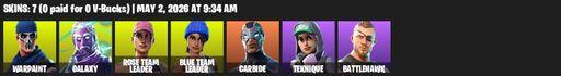 [PC/XBOX] | 7 skins | OG STW | Galaxy | Warpaint | Rose Team Leader | Blue Team Leader | Carbide | Teknique | Battlehawk | Stellar Axe | Ol' Woody | Full Access
