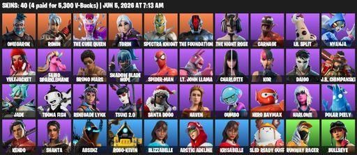 [PC/PSN/XBOX] | 40 skins | Omegarok | Ronin | The Cube Queen | Torin | Spectra Knight | The Foundation | The Night Rose | Carnage | Lil Split | Nyanja | Full Access