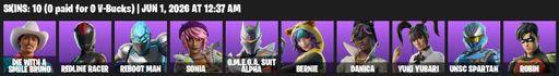 [PC/PSN/XBOX] | 10 skins | Die With A Smile Bruno | Redline Racer | Reboot Man | Sonia | O.M.E.G.A. Suit Alpha | Bernie | Danica | Yuki Yubari | Full Access