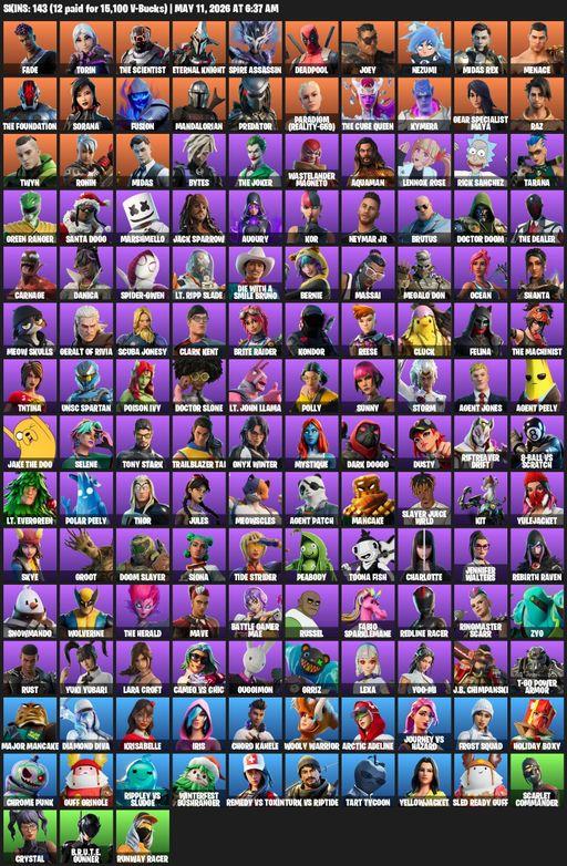 [PC/PSN/XBOX] | 143 skins | Lara Croft | Fade | Torin | The Scientist | Eternal Knight | Spire Assassin | Deadpool | Joey | Nezumi | Midas Rex | Full Access