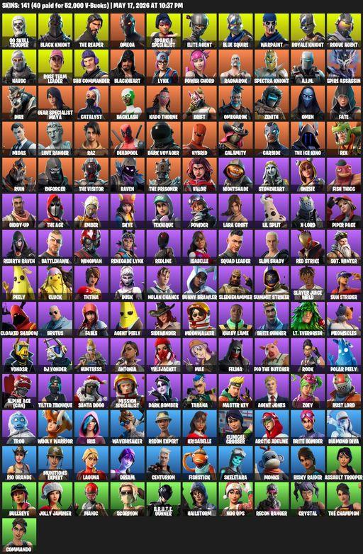 [PC/PSN/XBOX] | 141 skins | Raider's Revenge | Floss | Take The L | OG STW | OG Skull Trooper | Black Knight | Sparkle Specialist | Royale Knight | Full Access