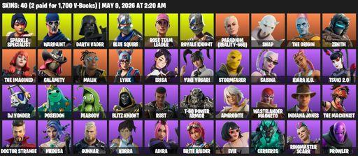 [PC/PSN/XBOX] | 40 skins | Floss | OG STW | Sparkle Specialist | Royale Knight | Blue Squire | Warpaint | Darth Vader | Rose Team Leader | Full Access